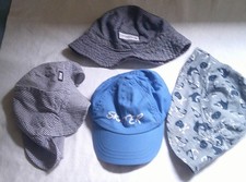 4er Set Kinder Sonnenhut Kleinkind Jungen -  100% Baumwolle, gebraucht, TOP