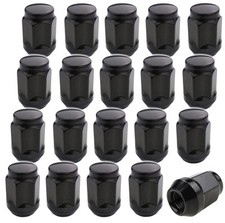 20 Radmuttern Muttern Schwarz