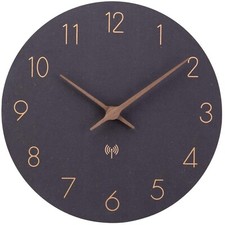 Wanduhr Holz, Funkuhr, leise