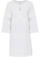 Jerseykleid mit Lochstickerei