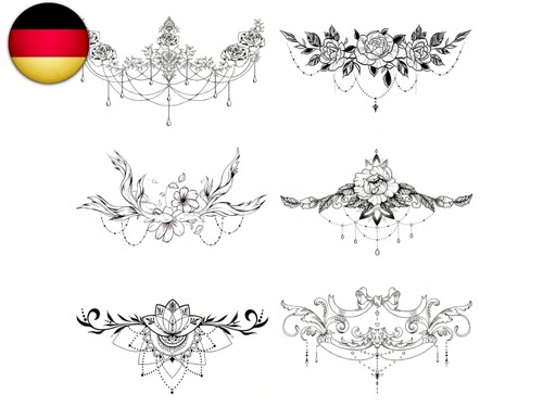 Blätter fake tattoos - tattoos, body
