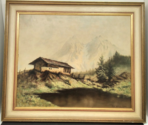 ölgemälde alpenlandschaft - Ölgemälde,