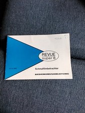 Bedienungsanleitung REVUE Super 8 Schmalfilmbetrachter  deutsch/ englisch