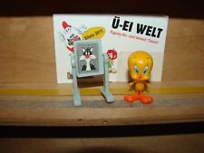 STECKFIGUREN BUGS BUNNY U. CO (EU) 1991 - TWEETY MIT SCHULTAFEL GRAU UND 3 AUFKL