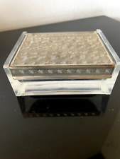 60-er: WMF seltene Plexiglas Dose versilberter Deckel Zigarettenbox WMF