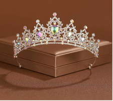 Luxus Tiara Krone Strass