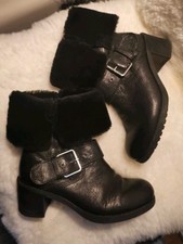 Clarks lammfell stiefel - lammfell, echt