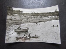 AK Talsperre Pöhl,Strand,Zeltplatz,Luftmatratze,Segler,um 1969,ungelaufen