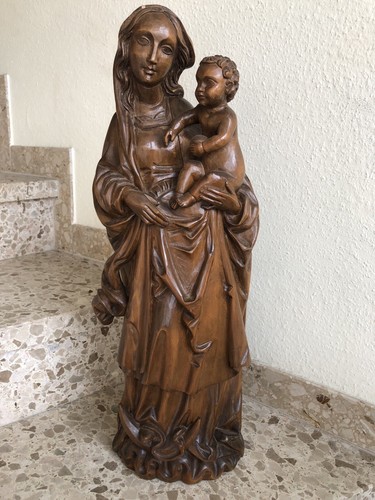 Alte heiligenfigur madonna - alte, heiligenfigur,