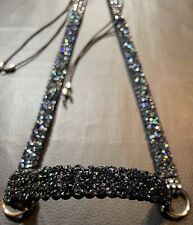 Araber Showhalfter,vorführ Halfter,Pferdeschmuck,silber/schwarz, Fohlen Mini