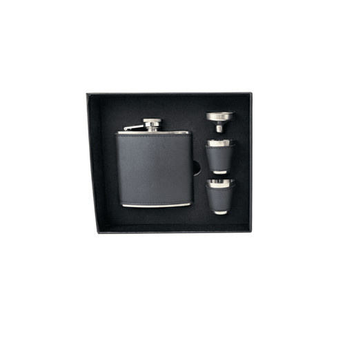 Flachmann set edelstahl mit - edelstahl,