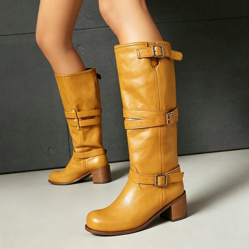 Damen vintage western kniehohe - damen,