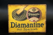 altes Blechschild Diamantine