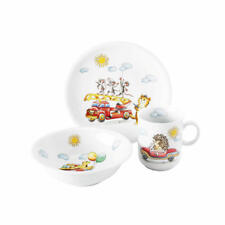 Seltmann Weiden Kinder-Set 3-tlg. Flinke Flitzer Geschirr Teller Schüssel Becher