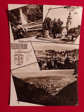 Friedrichroda 1959.  Blick zur Kirche u.a. Alte s/w-AK.  Frankiert & gelaufen.