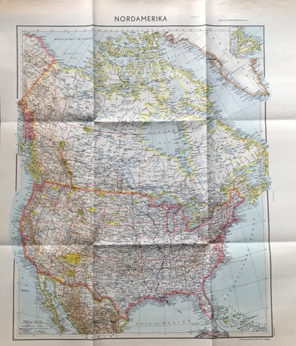 Landkarte nordamerika mit usa - landkarte,