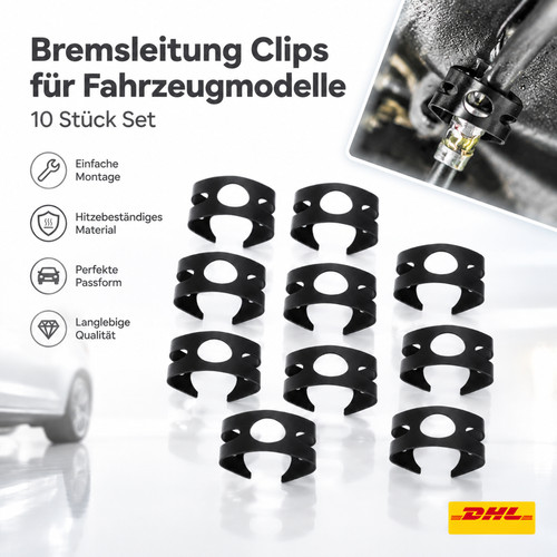 Stück bremsschlauch halter - 10,