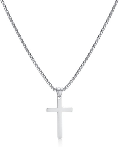 Herren kreuz kette gold - kette, gold/silber