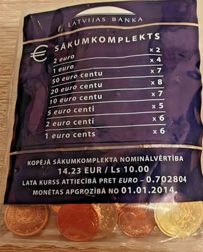 Euro münzen lettland - euro,