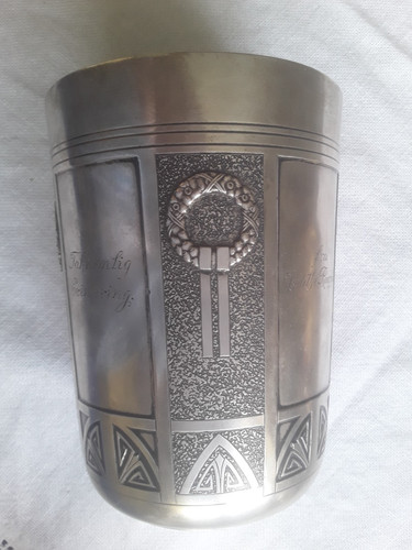 Großer silberbecher pokal - großer, silberbecher,