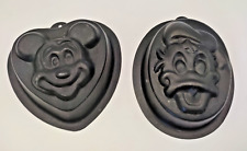 ?‍? Vintage Backformen: Disney© MICKY MAUS & DONALD DUCK Metall Ø 11cm- 1990er