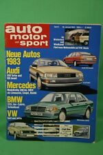 Auto Motor Sport AMS 2/83 Jaguar XJ 6 VW BUS T3 Wohnmobile Dehler Joker Corsa