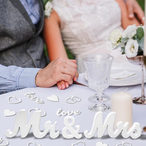Mrs deko hochzeit holz - &,
