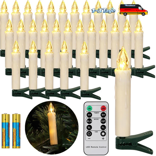 30er led christbaumkerzen - 30er,