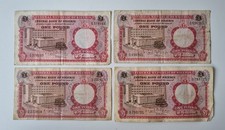 4 alte Geldscheine Banknoten Central Bank of Nigeria - One Pound - 60er Jahre