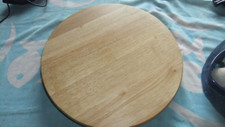 Drehteller für Obst o.Käse , Käseplatte,Massivholz,Plantagenholz,Durchm.34cm