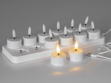 LED Akku Teelichter 12 Stück