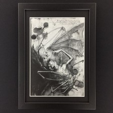 Vampir Zählt Gerahmt Kunst