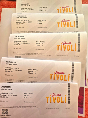 Frontm3n 5 tickets - ,