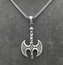 Wikinger Silber Axt Wikinger Kette Keltischer Schmuck 925 Silber Halskette
