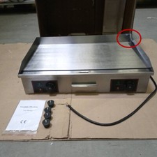 Gastro Elektro Griddleplatte Grill Grillplatte Bratplatte 730x470x220 mm B-ware