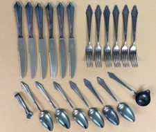 WMF Modell 900 unbenutzt 6 Personen Jugendstil Fächer Silberbesteck Tafelbesteck