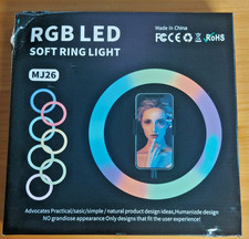JANDEI LED-Ringlicht, RGB, 26