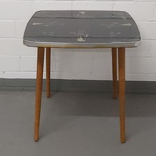 DDR Tisch mit Glasplatte, Mid Century, VEB,Vintage, Kult,