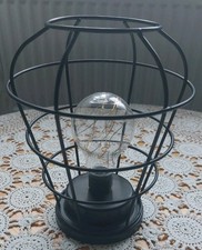 Industrial Tischlampe - Metall - schwarz