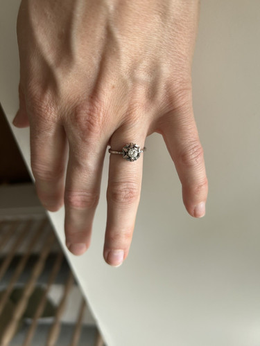 18k weißgold ring ct - 18k,