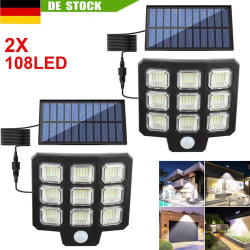 108 led solarleuchte mit - solarleuchte,