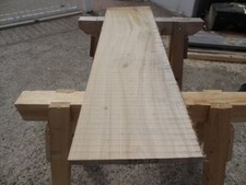 Eiche Eichenholz Bohle Drechselholz Platte Tischplatte Waschtisch,115x32x2,8 cm