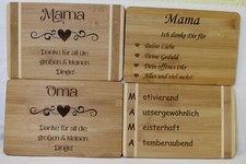 Frühstückbrettchen Muttertag Holzschneidebrett Bambus