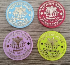 Fahrchips * Kirmes * Ehrenkarten * Kettenflieger * Keller * 4 Stück
