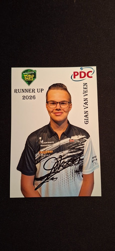 Gian van veen darts - #, signed