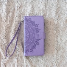 Hülle für Samsung Handy Geldbeutel Kartenfach Tasche Zipper 2in1 Wallet Cover