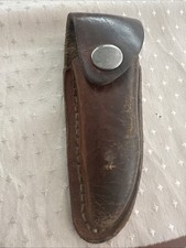 Leder Gürtel Tasche Messertasche,Indianer Style Sammlung Nachlass Braun Schmal