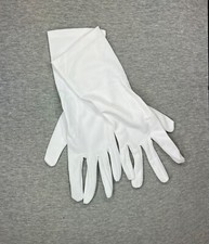 Brauthandschuhe weiß, Satin 28 cm  (16) (b)