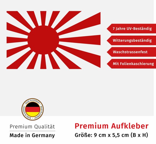 Aufkleber rising sun - aufkleber,