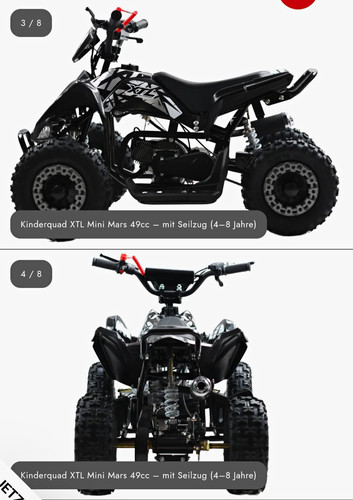 Xtl mini mars 49cc kinderquad - xtl,